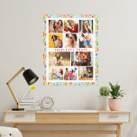 10 Foto Modern Trendy Floral Stylish Name Canvas Afdruk<br><div class="desc">10 Foto Modern Trendy Floral Stylish Name Canvas Kunst kenmerkt tien van uw favoriete afbeeldingen voor een gemakkelijke en snelle DIY voegt uw eigen fotocollage toe. Personaliseer het jouw naam en omringd met een kleurrijk floreel patroon. Maakt een perfect cadeau voor Kerstmis, verjaardagen, Moederdag, zussen, beste vrienden en nog veel...</div>