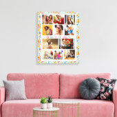10 Foto Modern Trendy Floral Stylish Name Canvas Afdruk (Insitu (Woonkamer))