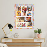 10 Foto Modern Trendy Hippie Floral Stylish Name Canvas Afdruk<br><div class="desc">10 Foto Modern Trendy Hippie Floral Stylish Name Canvas Kunst kenmerkt tien van uw favoriete afbeeldingen voor een gemakkelijke en snelle DIY voegt uw eigen fotocollage toe. Personaliseer het met jouw naam en omringd met een retro hippie kleurig floreel patroon. Maakt een perfect cadeau voor Kerstmis, verjaardagen, Moederdag, zussen, beste...</div>