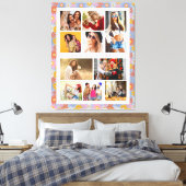 10 Foto Modern Trendy Hippie Floral Stylish Name Canvas Afdruk (Insitu (Slaapkamer))