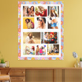 10 Foto Modern Trendy Hippie Floral Stylish Name Canvas Afdruk (Insitu (Woonkamer))