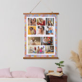 10 Foto Modern Trendy Hippie Floral Stylish Name Hangend Wandkleed (Slaapkamer)