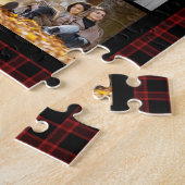 10 Foto Modern Trendy Red Pset Stylish Name Legpuzzel (Zijkant)