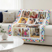 10 Foto Moderne kleurrijke Waterverf Abstracte naa Fleece Deken