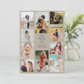 10 foto Moederdag wenskaart Kaart (Staand voorkant)