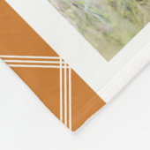 10 Foto Simple Modern Minimal Play Chic Name Fleece Deken (Hoek)