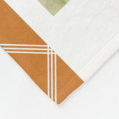 10 Foto Simple Modern Minimal Play Chic Name Fleece Deken (Hoek)