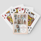 10 Fotocollage Beste oma ooit Pokerkaarten (Achterkant)