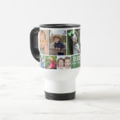 10 Fotocollage Beste Pop Pop Ooit Groen Opa Reisbeker (Voorkant links)