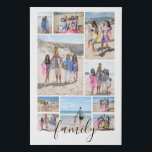 10 Fotocollage en tekst gepersonaliseerd Imitatie Canvas Print<br><div class="desc">Creëer a Fotocollage Gepersonaliseerd faux canvas van Ricaso - voeg 10 individuele foto's toe en verander tekst indien nodig om een fotocollage muurkunst te maken</div>