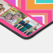 10 Fotocollage - enorm kleurrijk chevron patroon Bureaumat (Hoek)