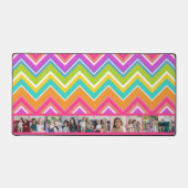 10 Fotocollage - enorm kleurrijk chevron patroon Bureaumat (Voorkant)
