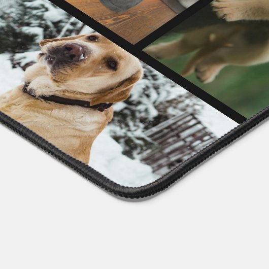 10 Fotocollage gepersonaliseerd Bureaumat (Hoek)
