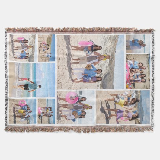 10 Fotocollage gepersonaliseerd Deken (Voorkant)