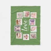 10 Fotocollage gepersonaliseerd Fleece Deken (Voorkant)