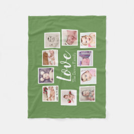 10 Fotocollage gepersonaliseerd Fleece Deken