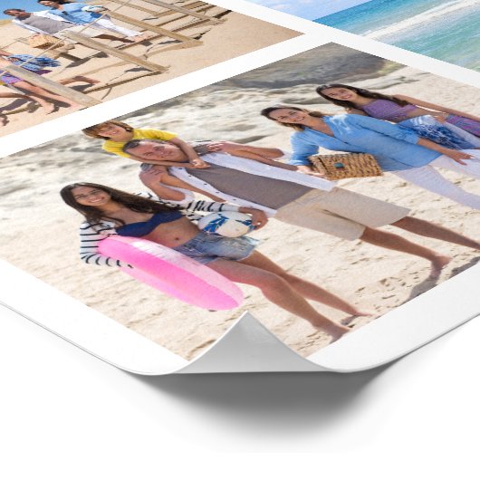 10 Fotocollage gepersonaliseerd Poster (Hoek)