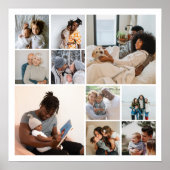 10 Fotocollage gepersonaliseerd Poster (Voorkant)