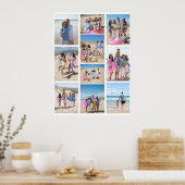 10 Fotocollage gepersonaliseerd Poster (Keuken)