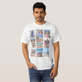 10 Fotocollage gepersonaliseerd T-shirt (Voorkant volledig)