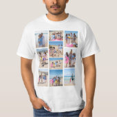 10 Fotocollage gepersonaliseerd T-shirt (Voorkant)