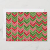 10 Fotocollage - Merry Christmas Red Green Feestdagenkaart (Achterkant)