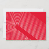 10 Fotocollage - Merry Christmas Red Line Art Feestdagenkaart (Achterkant)