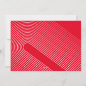 10 Fotocollage - Merry Christmas Red Line Art Feestdagenkaart (Achterkant)