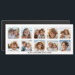 10 Fotocollage met eenvoudige tekst - witte magnee<br><div class="desc">Voeg je favoriete afbeeldingen toe aan deze leuke sjabloon. U kunt de foto's van het Instagram of om het even welke foto's voor dit net gebruiken.</div>