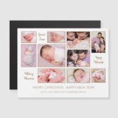 10 Fotocollage opbeurende woorden Vrolijk Kerstfee (Voorkant / Achterkant)