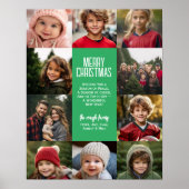 10 Fotocollage rand - Type in centrum Merry Poster (Voorkant)