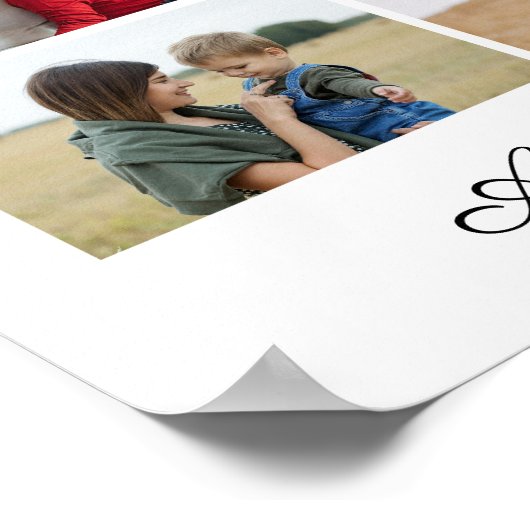 10 Fotocollage Voeg je eigen groet toe Poster (Hoek)