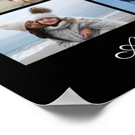 10 Fotocollage Voeg je eigen groet toe Poster (Hoek)