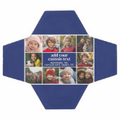 10 Fotorand met Tekstcentrum - blauw wit Voetbal (Enkel)