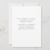 10 foto's Baby tot Afgestudeerde Naam Jaar Afstude Aankondiging (Achterkant)