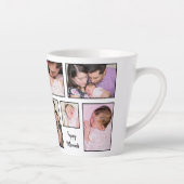 10 Foto's Collage Inspirerende Citaten Typografie Latte Mok (Rechts)