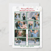 10 foto's Collage Letter Schattige Elegant geperso Feestdagenkaart (Voorkant)