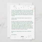 10 foto's Collage Letter Schattige Elegant geperso Feestdagenkaart (Achterkant)