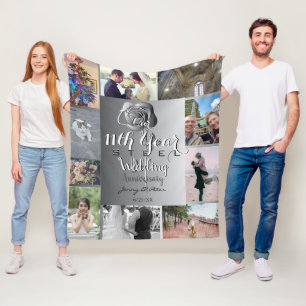 10 foto's met 11e Jubilea Roos Fleece Deken