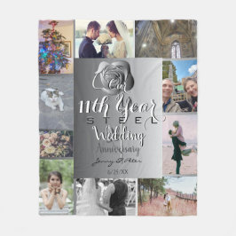 10 foto's met 11e Jubilea Roos Fleece Deken