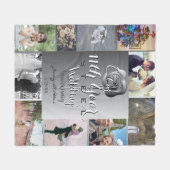 10 foto's met 11e Jubilea Roos Fleece Deken (Voorkant (Horizontaal))