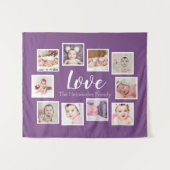 10 Fotosjabloon Collage Gepersonaliseerde Liefde Wandkleed (Voorkant (horizontaal))