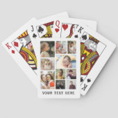 10 Fotosjabloon Collage met aangepaste tekst Pokerkaarten (Achterkant)