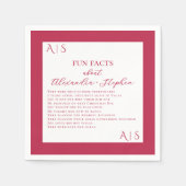 10 Fun Feit Passen getrouwd Couple Modern Viva Mag Servet (Voorkant)