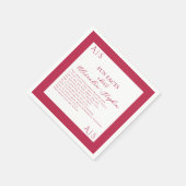 10 Fun Feit Passen getrouwd Couple Modern Viva Mag Servet (Hoek)