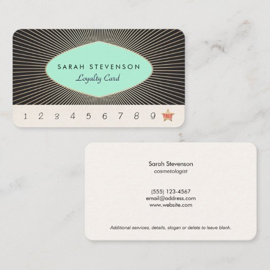 10 Ga naar Customer Loyalty Kaart (Voorkant / Achterkant)