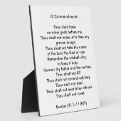 10 Geboden 8 x 10 Tabletop Foto Plaque Fotoplaat (Zijkant)