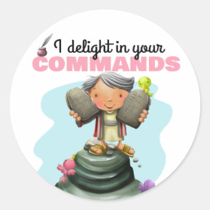 10 geboden Bijbelse kinder stickers