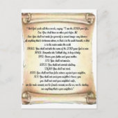 10 geboden briefkaart (Voorkant)