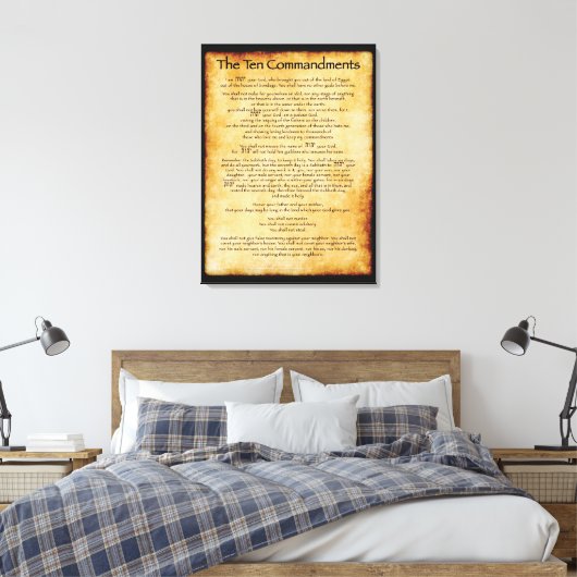 10 Geboden - Canvas (Insitu (Slaapkamer))